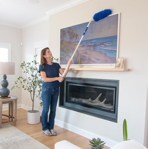 Unger Steel Telescopic Pole, Extend from 2’ to 4’, High Access Extendable Telescoping Poles for Home Cleaning, Clean and D...
