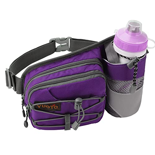 Waist Pack with Water Bottle Holder for Running Walking Hiking Fanny Pack Hydration Belt