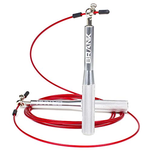BRANK SPORTS® Speed rope set incl. 3 steel spare cables | Ideal for Crossfit, fitness, boxing and easy double under | Jump...