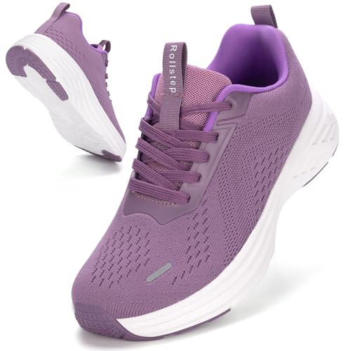 Rollstep Wide Toe Box Shoes Women Sneakers Extra Wide Width Arch Support Non-Slip Tennis Athletic Ultralight Running Shoes...
