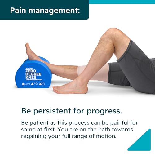 BoneFoam Zero Degree Knee | Rehab After Knee Replacement, MCL, ACL Surgeries | Helps Improve Extension, Mobility & Flexibi...