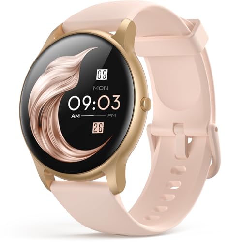 AGPTEK Smart Watch for Women Men, 5ATM Waterproof Fitness Tracker Watch, Full Touch Sports Smartwatch with Heart Rate Moni...