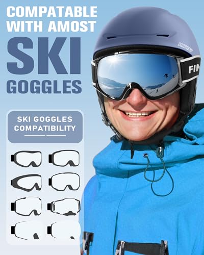 Findway Ski Helmet [Upgrade] Snowboard Helmet for Adults,[Goggles Friendly] Durable ABS Shell, Protective EPS Foam & Adjus...