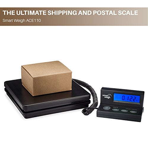 Smart Weigh Digital Postal Shipping Scale, 110lb/50kg to 0.1oz/2g Precision, Hold Function, Separate Wall-Mount Screen, AC...