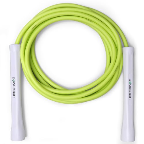 6mm Adjustable Boxing Jump Rope With Inner String Cord, Unbreakable Handles, Hererope Durable Non-Kinking PVC Jump Ropes f...