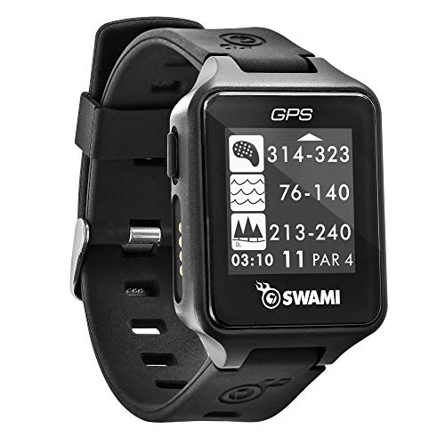 IZZO Golf Swami Golf GPS Watch, Black