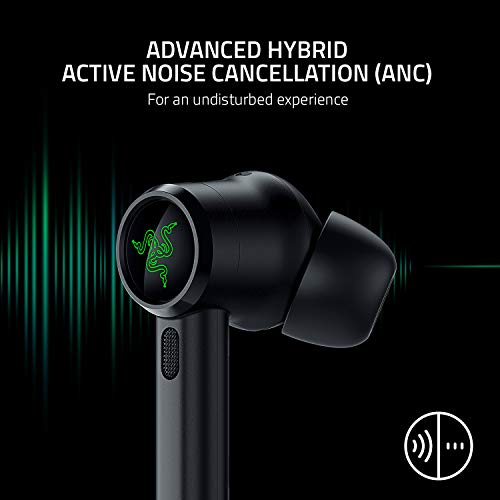 Razer Hammerhead True Wireless Pro Bluetooth Gaming Earbuds: THX Certified - Advanced Hybrid Active Noise Cancellation - 6...