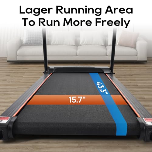 Treadmill with Incline 3-in-1 Portable Treadmills for Home Small, Walking Pad Treadmill with Handle Bar, Foldable Walking ...