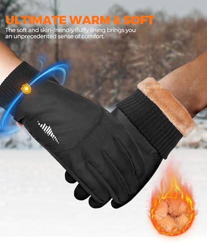 rivmount 3M Winter Gloves Women Men, Thermal Ski Gloves with Warm, Waterproof, Touchscreen for Cold Weather Running, Skiing