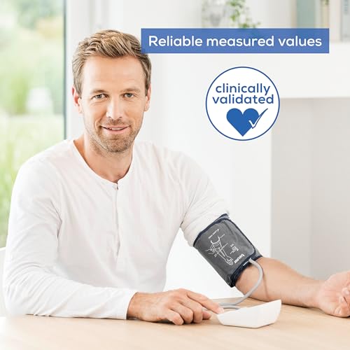 Beurer BM27 Upper Arm Blood Pressure Monitor for Home Use with Automatic Adjustable Cuff, 120 Memory Sets, Irregular Heart...