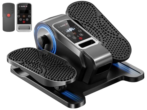 Under Desk Elliptical Machine, Electric Seated Pedal Exerciser, Min Leg Exerciser with Remoter, 12 Level Speeds, Forward &...