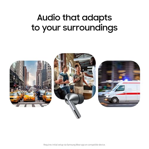 Samsung Galaxy Buds 3 Pro AI True Wireless Bluetooth Earbuds, Noise Cancelling, Sound Optimization, Redesigned Comfort Fi...