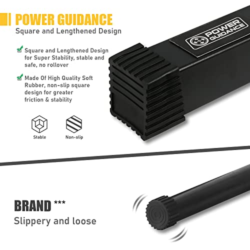 POWER GUIDANCE Dip Bar, Dip Stand Station for Full Body Strength Training, Adjustable Height 30Inches - 38.6Inched, 3 Colo...