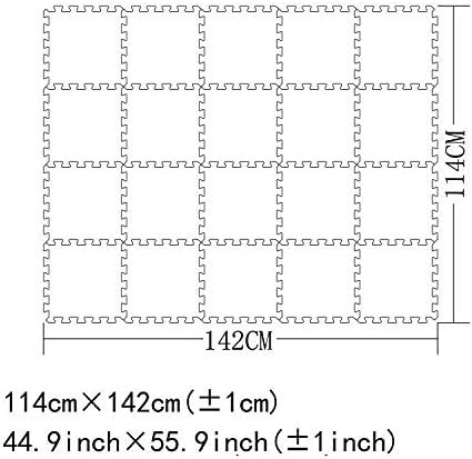YIMINYUER Baby Playmat, 20 Pcs Soft EVA Foam Jigsaw Puzzle Exercise Yoga Mat, Non-Toxic Portable Playroom Flooring for Crawling, Floor Protection, Unisex, R10-G301020