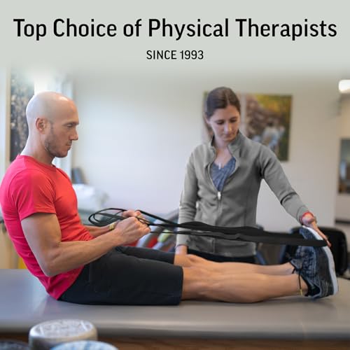 OPTP The Original Stretch Out Strap with Exercise Poster, USA Made Top Choice Stretch Out Straps for Physical Therapy, Yog...