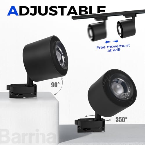 Barrina TR40c Track Grow Light System for Indoor Plants, 3 x 40W Heads, 5000K Full Spectrum Ceiling Grow Spotlight with 1...