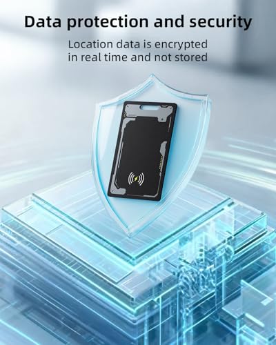 CooAoo Wallet Tracker Card Android, IP68 Waterproof Smart Card Luggage Tracker Compatible with Google Find Hub (Android On...