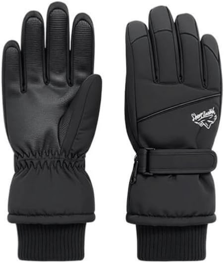 CaySep Winter Ski Gloves for Men-Anti-Slip Windproof Water-Resistant Warm Touchscreen Cycling Gloves for Cold Weather Outdoor