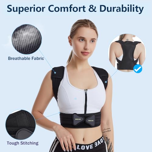 Mercase Professional Posture Corrector for Women and Men - Back Brace to Stop Slouching, Adjustable Full Back Support, Imp...