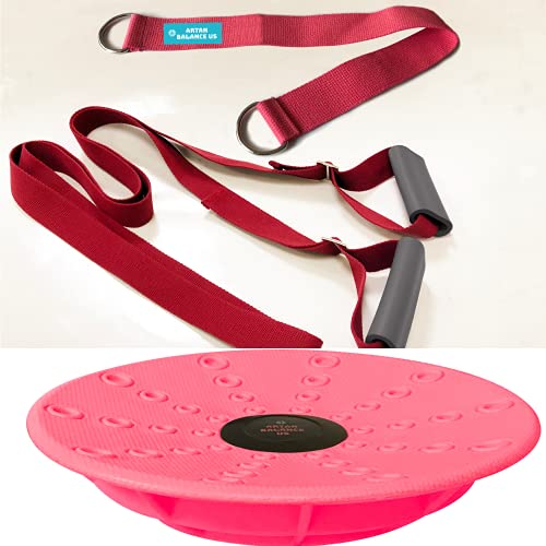 Dance, Cheerleading and Figureskating Trainer Stretching and Balance, 2 Pc. Set, Stretching, Disc Core Board and Flexibili...