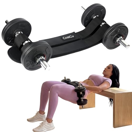 Hip Thrust Belt for Women – Adjustable Glute Belt for Dumbbells, Kettlebells & Plates – 400 lbs Support, No Hip Pain, Dua...