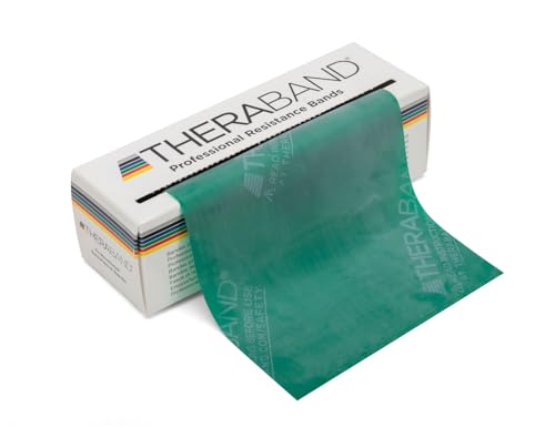 THERABAND Resistance Bands, 6 Yard Roll Professional Latex Elastic Band For Upper & Lower Body, Core Exercise, Physical Th...