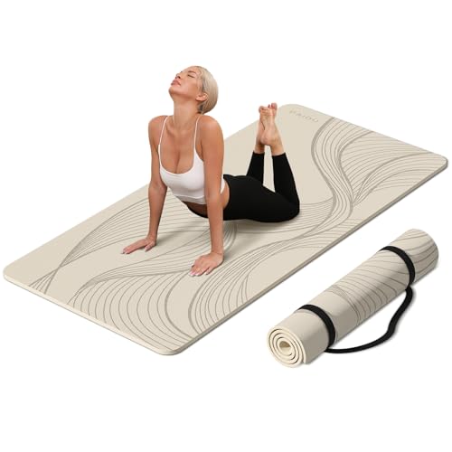 PAIDU Large Yoga Mat-72’x36’x0.4’ Extra Width ＆ Thick,Comfortable,Non-Slip Exercise Mat-Works Great on All Floor for Stret...