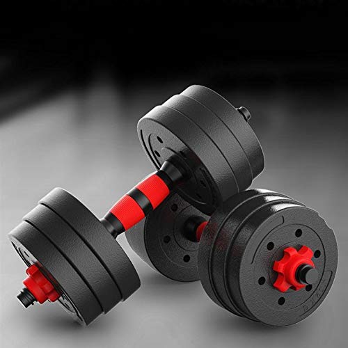 YMGSCC 2pcs20kg Fitness Dumbbells Detachable Dumbbell Set Barbells Equipments Arm Muscle Trainer Household Exercise Supplies
