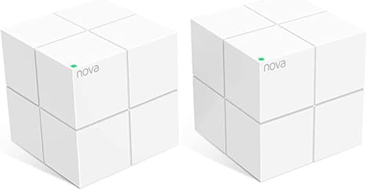 Tenda Nova Mesh Wifi System Mw6 - Covers Up To 2400 Sq.Ft - Ac1200 Whole Home Wifi Mesh System - Gigabit Dual-Band Mesh Network