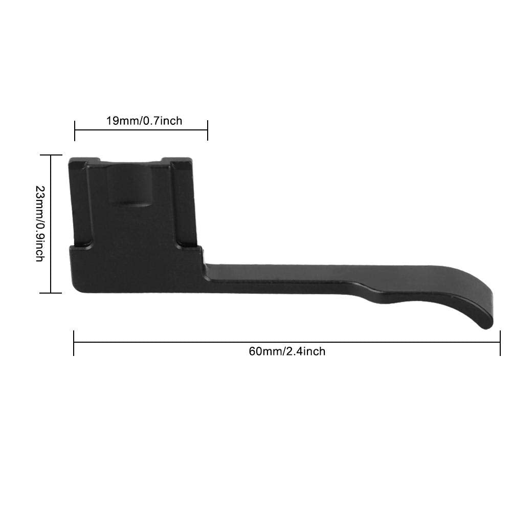 Camera Thumb Grip, Gr3 Aluminum Alloy Thumb Rest Up Hand Grip Replacement For Gr Grii Griii, For X70(Black)