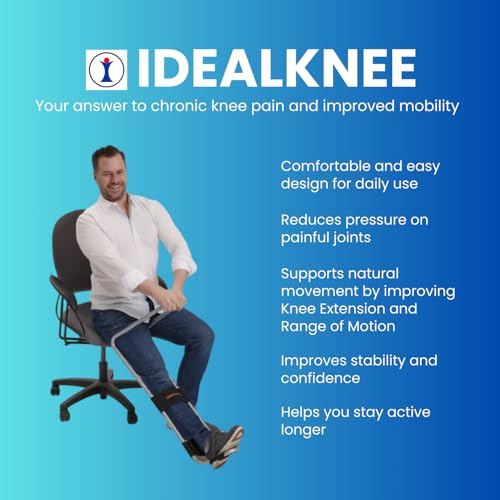 IdealKnee - Advanced Knee Extension & Pain Relief Device - Endorsed by PTs & Surgeons - Ideal for ACL, MCL Recovery, Athle...