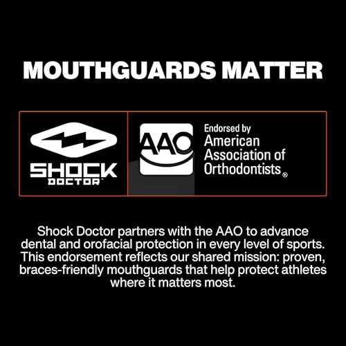 Double Braces Strapless Mouth Guard, Blue, Adult