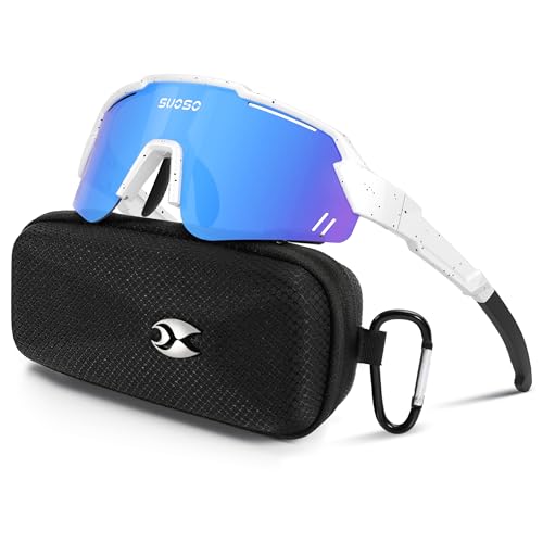 suoso Kids Sports Polarized Sunglasses: Youth Baseball Sun Glasses Cycling Glasses for Boys Girls Age 6-12 Lightweight TR90