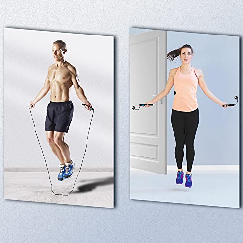 Uten Jump Rope, Skipping Rope for Women Men Kids with Ball Bearings Rapid Speed Cable and 6” Memory Foam Handles Ideal for...