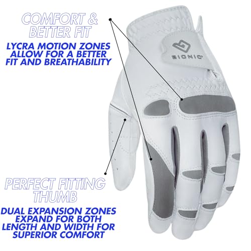 Bionic Men's Performance Grip Pro Premium Leather Golf Glove