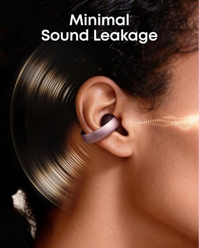 Soundcore AeroClip by Anker, Open-Ear Earbuds, Clip-On Headphones, Adaptive Comfort, Clear Calls with 4 Mics and AI, Stabl...