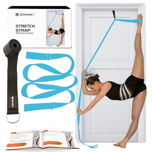 Stretching Strap With Door Anchor - Stretching Equipment to Improve Legs Flexibility - Splits Trainer For Home Ideal In Ba...