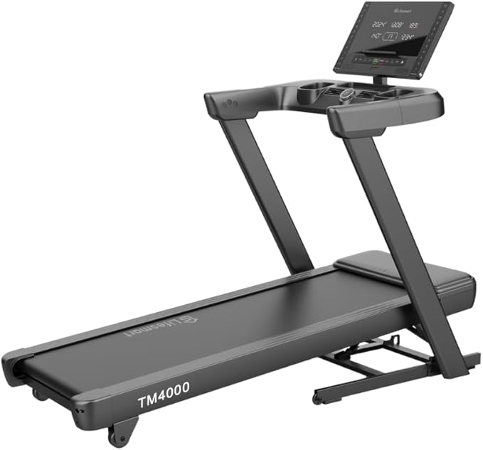 Lifesmart PowerTouch Folding Treadmill for Home | Brushless Motor, 10% Incline & -3% Decline, Auto Folding, 14 MPH, Heavy ...
