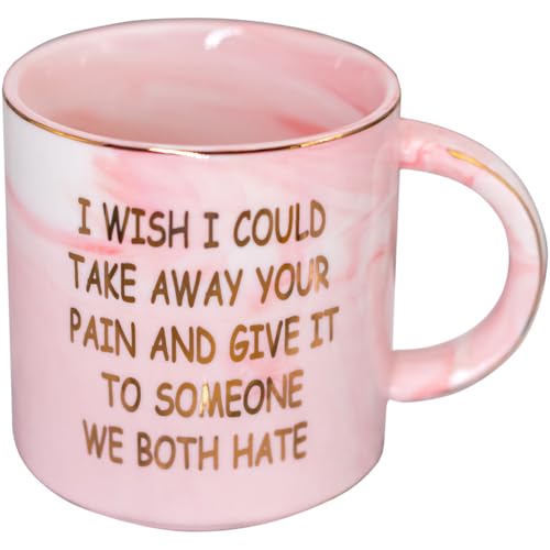 Mugpie Get Well Soon Gifts for Women - Cute I Wish I Could Take Away Your Pain Coffee Mug - Feel Better Surgery Recovery C...
