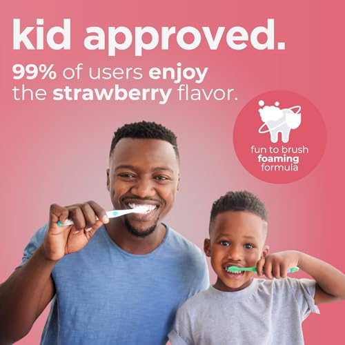 Wellnesse Kids Hydroxyapatite Toothpaste with Xylitol - Fluoride Free Toddler & Kid's Natural Toothpaste, Freshens Breath,...