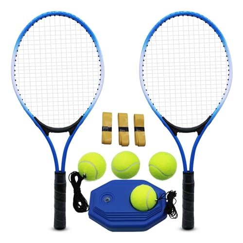 Magicorange 21 inch Tennis Rackets for Kids 2 Players Recreational Tennis Racquet Set for Beginners and Professional with ...