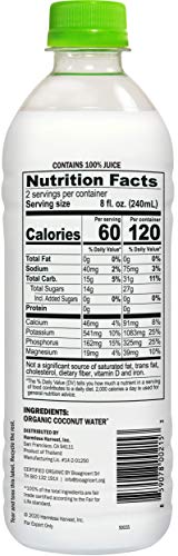 Harmless Harvest Raw Organic Coconut Water, 16 oz
