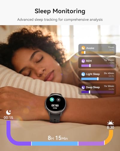 RUXINGX Smart Watches for Men Women:Android Phones & iPhone Compatible, Fitness Tracker Watches for Women Make/Answer Cal...