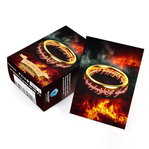Katomula 100 MTG Card Sleeves with 100 Inner Sleeve, Textured Back Art Sleeves, Fit Standard Size Cards- The-One-Ring