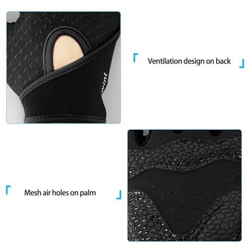 Luwint Kids Workout Gloves, Ventilated Grip Exercise Gloves for Boys and Girls Weightlifting Hanging Gym, Children 3-12 Years