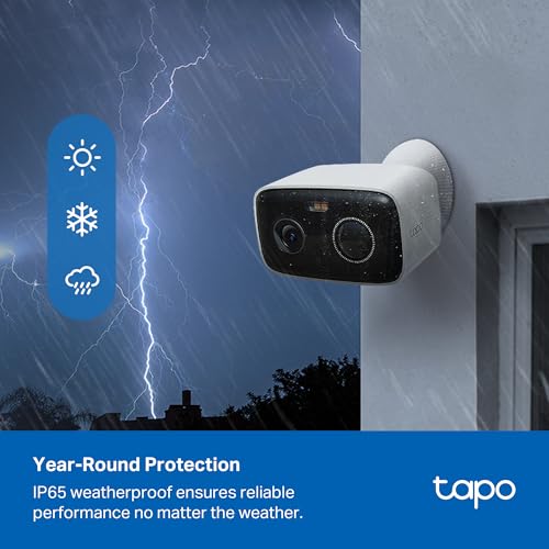 Tapo 1080p Outdoor Wireless Security Camera - Up to 180-Day Battery, Person Detection, Color Night Vision, Subscription-Fr...