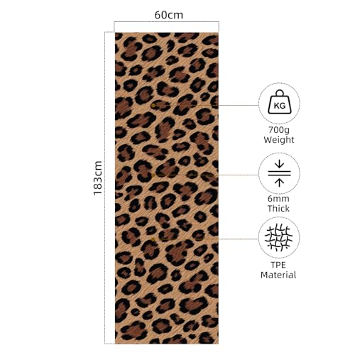 FOLAI Extra Thick Yoga Mat 6mm，pilates mat thick - Non-Slip Exercise Mat for HIIT, Pilates & Home Workouts & Workout with ...