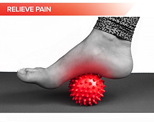 OCTOROX Spiky Massage Balls for Feet, Back, Hands, Muscles - Firm, Medium and Soft Spiked Massager Rollers for Plantar Fas...