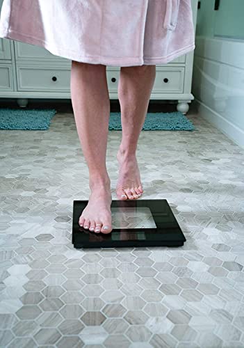 Extra Wide Glass Talking Digital Scale | The Bathroom Scale That Talks | Accurate Visual & Voice Display Digital Scale for...