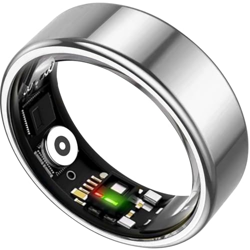 TIAZUUX Smart Ring for Women&Men-Activity/Sleep/Heart Rate/HRV/Stress/Women's Health Tracker-IP76 Waterproof-No Subscripti...